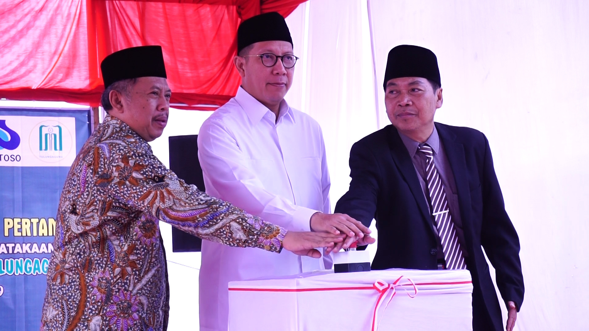 Menteri Agama Lakukan Pemancangan Tiang Pertama Pembangunan Gedung Perpustakaan IAIN Tulungagung
