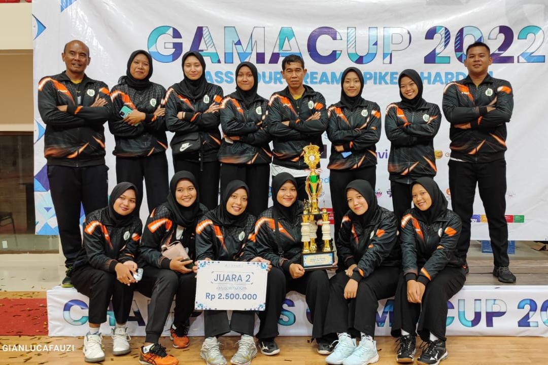 Tim Putri Bola Voli UIN SATU Tulungagung Jadi Runner Up GAMACUP 2022