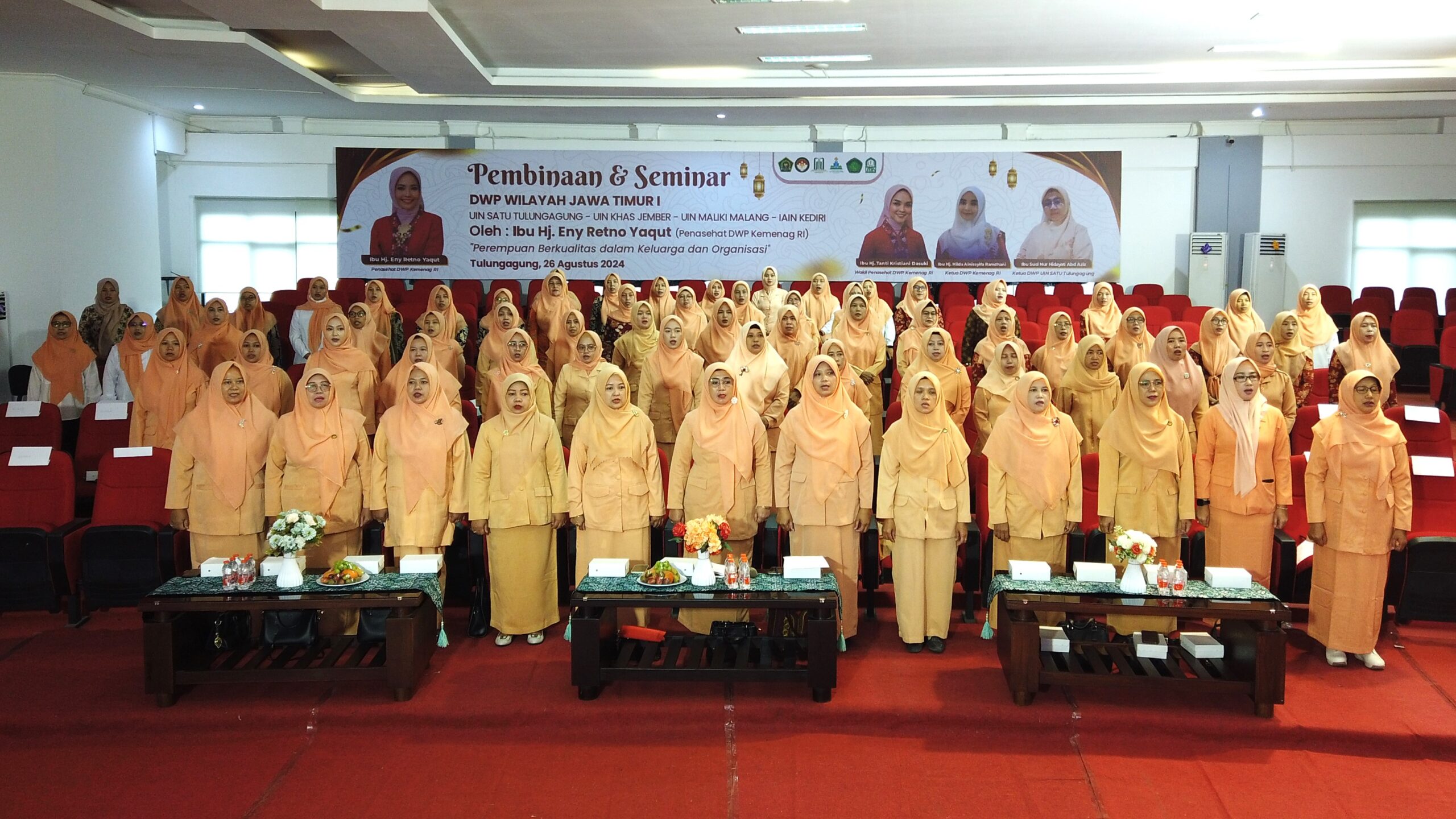Pembinaan DWP UIN SATU Tulungagung oleh Penasehat DWP Kemenag RI Hj. Eny Retno Yaqut