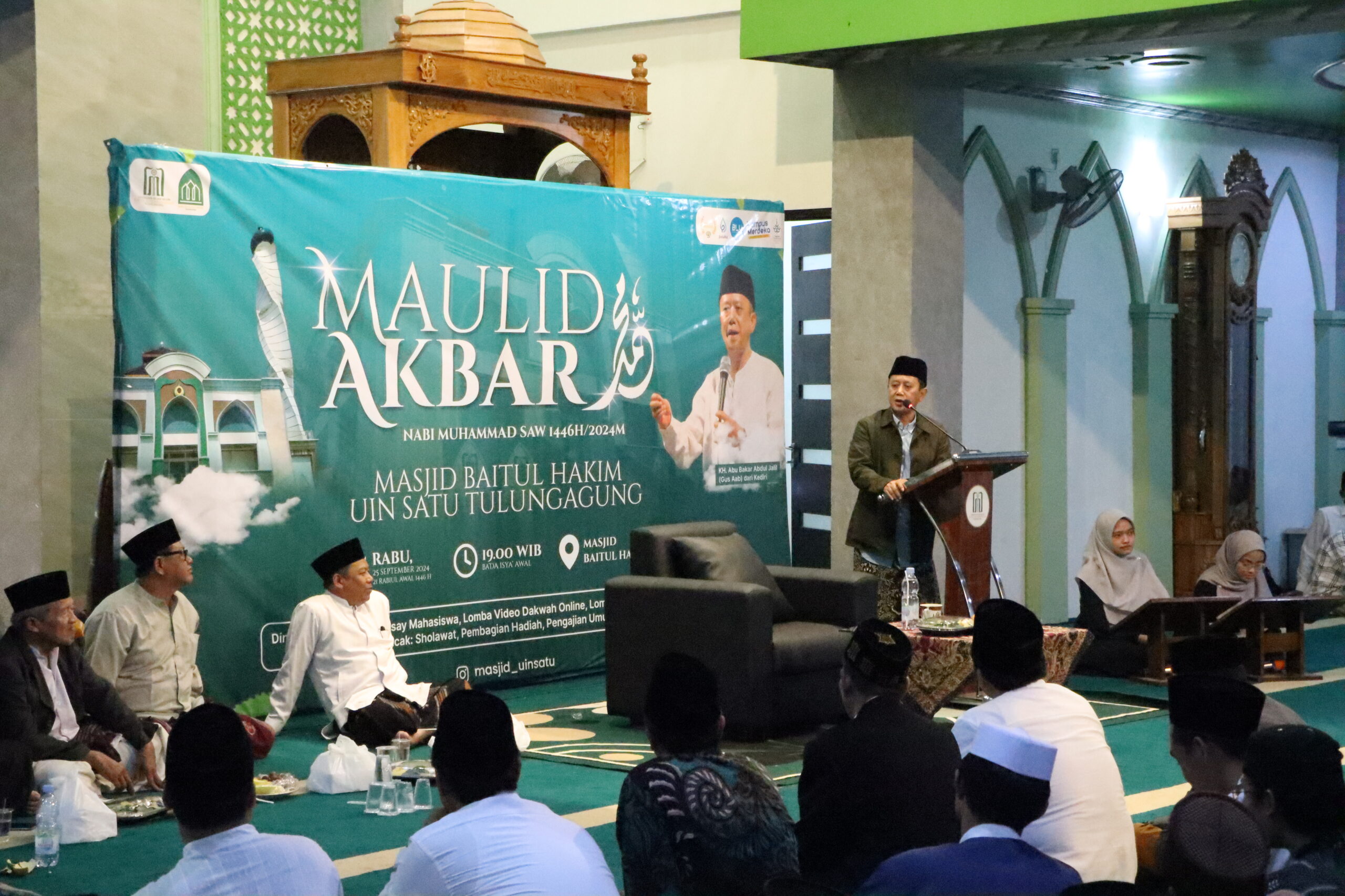 Peringati Maulid Nabi Muhammad SAW, Takmir Masjid Baitul Hakim UIN SATU Tulungagung Gelar Maulid Akbar