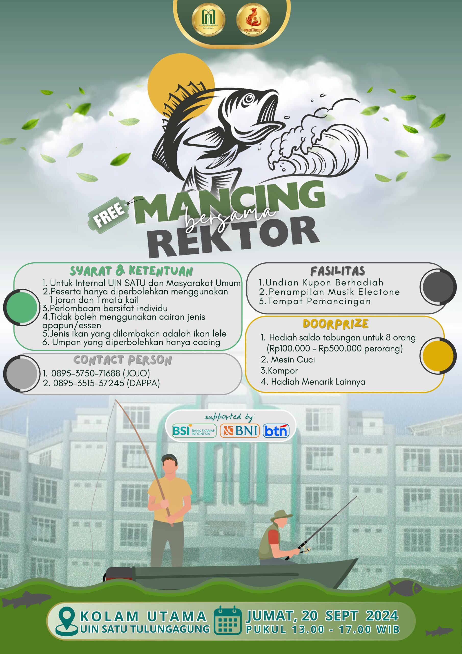 Mancing bersama Rektor