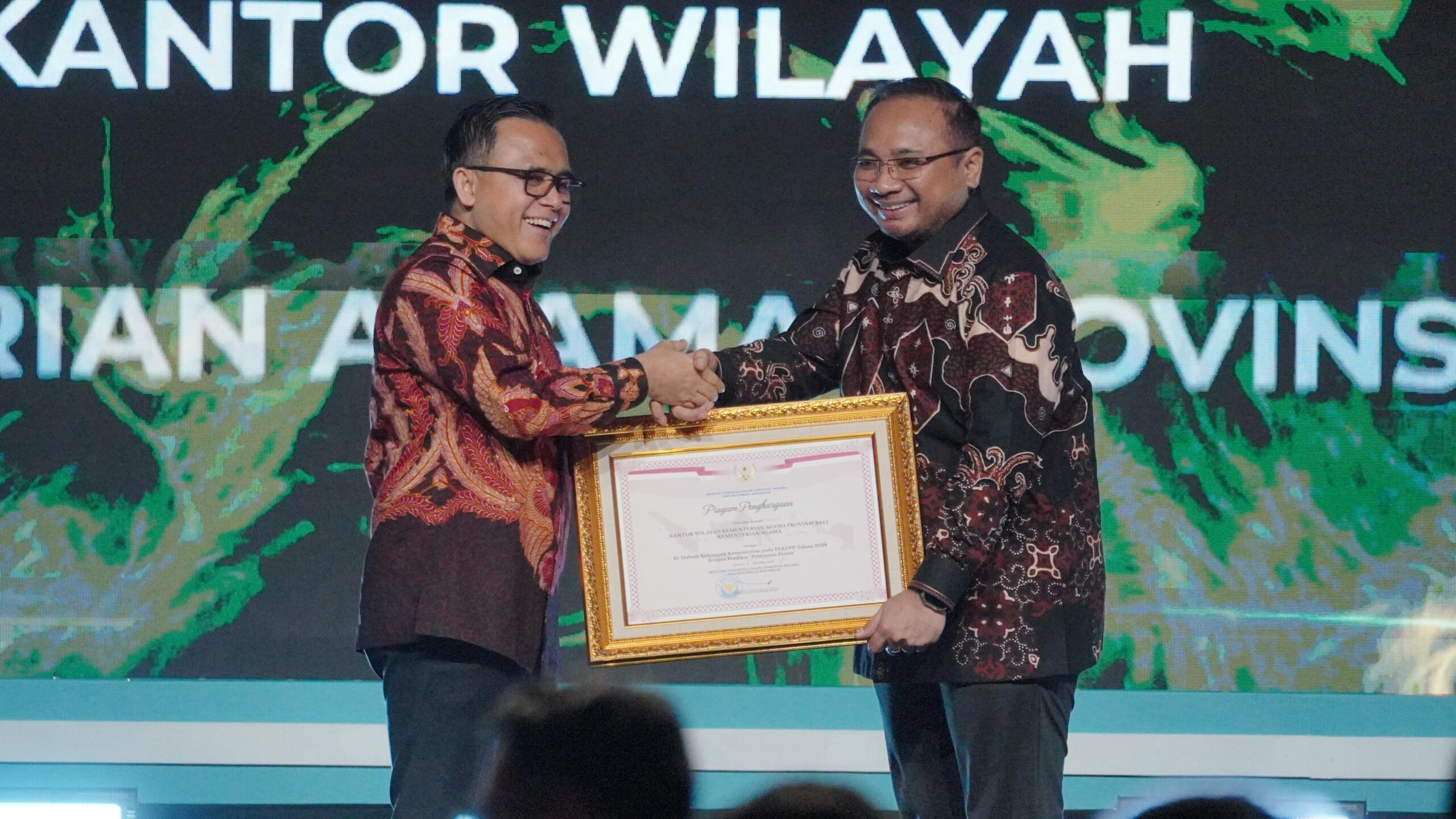 Kemenag Raih Penghargaan Penyelenggara Inovasi Pelayanan Publik Terbaik Tahun 2024