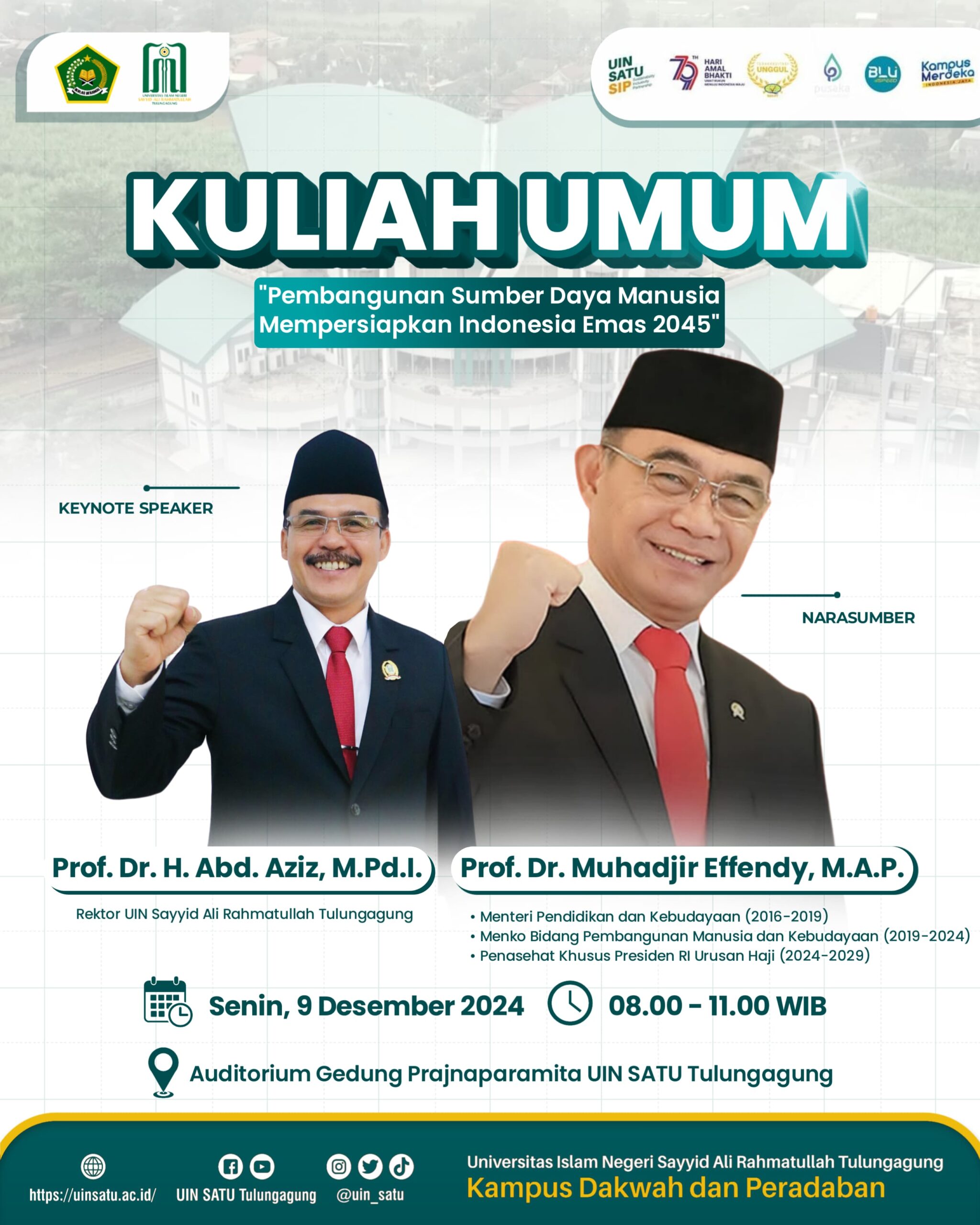 Kuliah Umum Prof. Dr. Muhadjir Effendy, M.A.P.