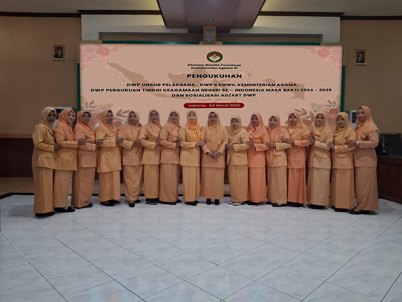 Pengukuhan Pengurus DWP UIN SATU Tulungagung Masa Bakti 2024-2029