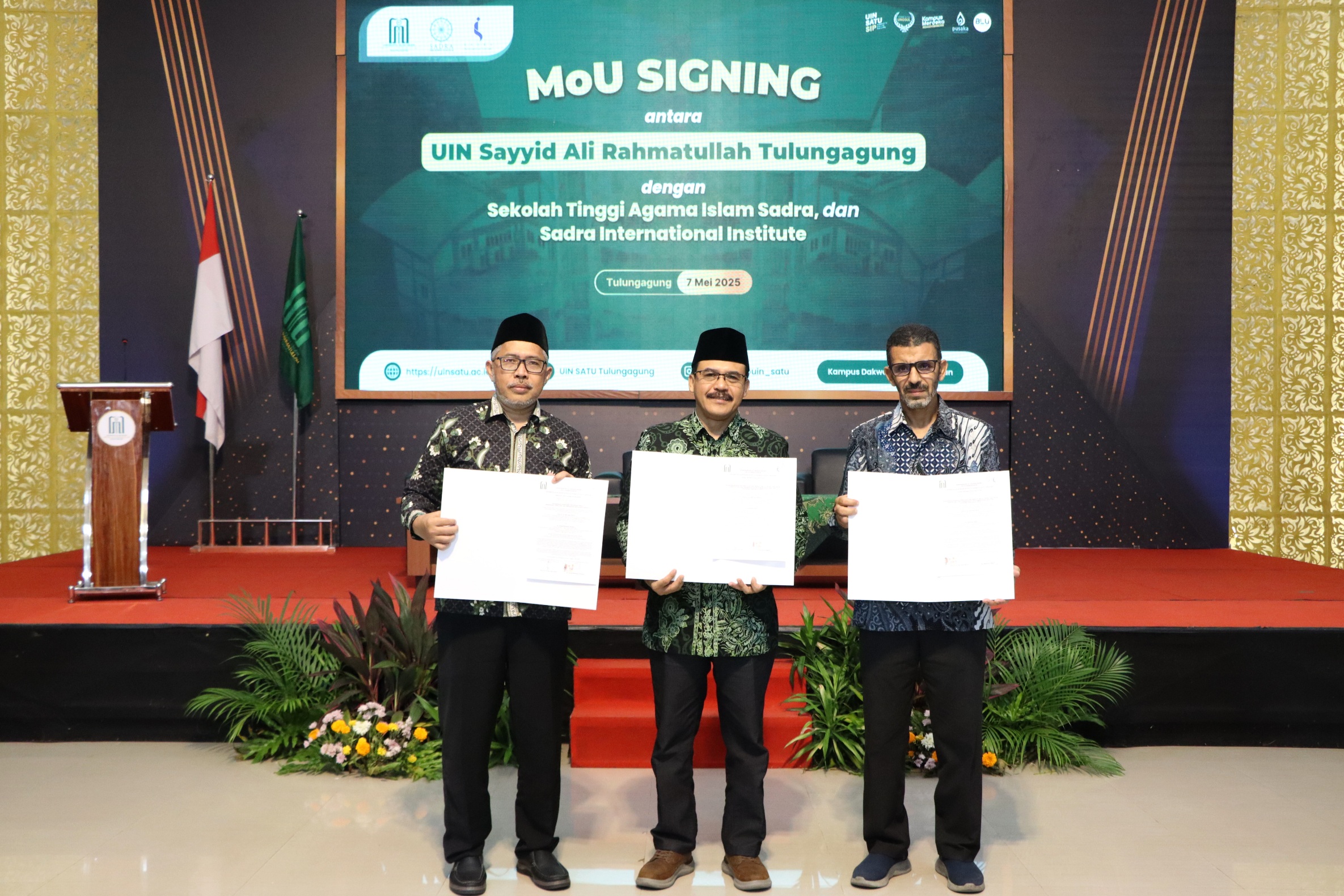 UIN SATU Jalin Kerja Sama Strategis Bersama STAI Sadra dan Sadra Internasional Institute