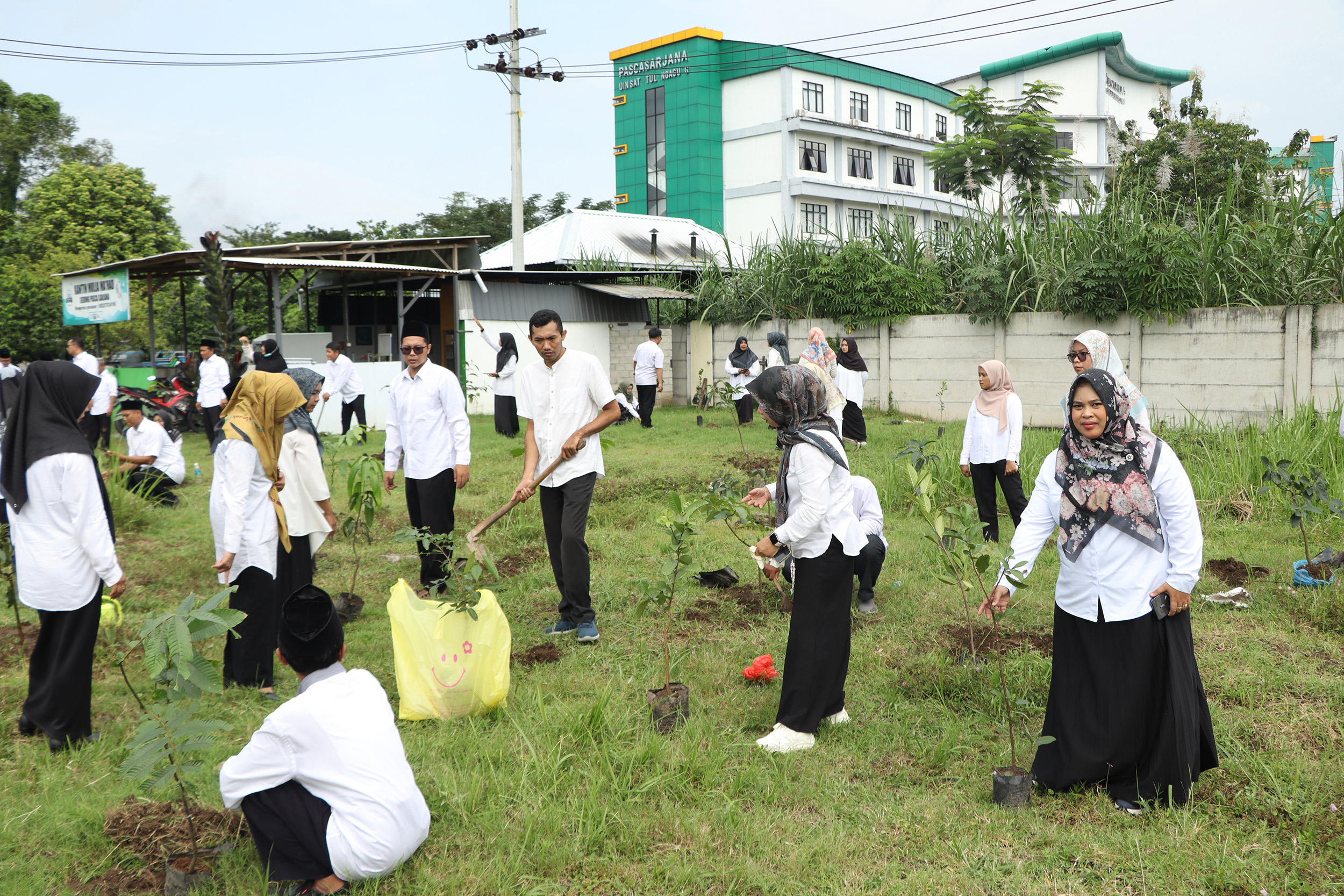 Sukseskan Program Ekoteologi Menag, Calon PPPK UIN SATU Tanam Bibit Pohon 2 IMG 4792 edit