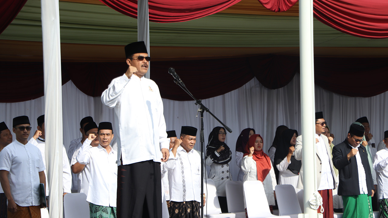 Apel Hari Santri 2025, Rektor UIN SATU Sampaikan Makna Simbol Perjuangan Santri