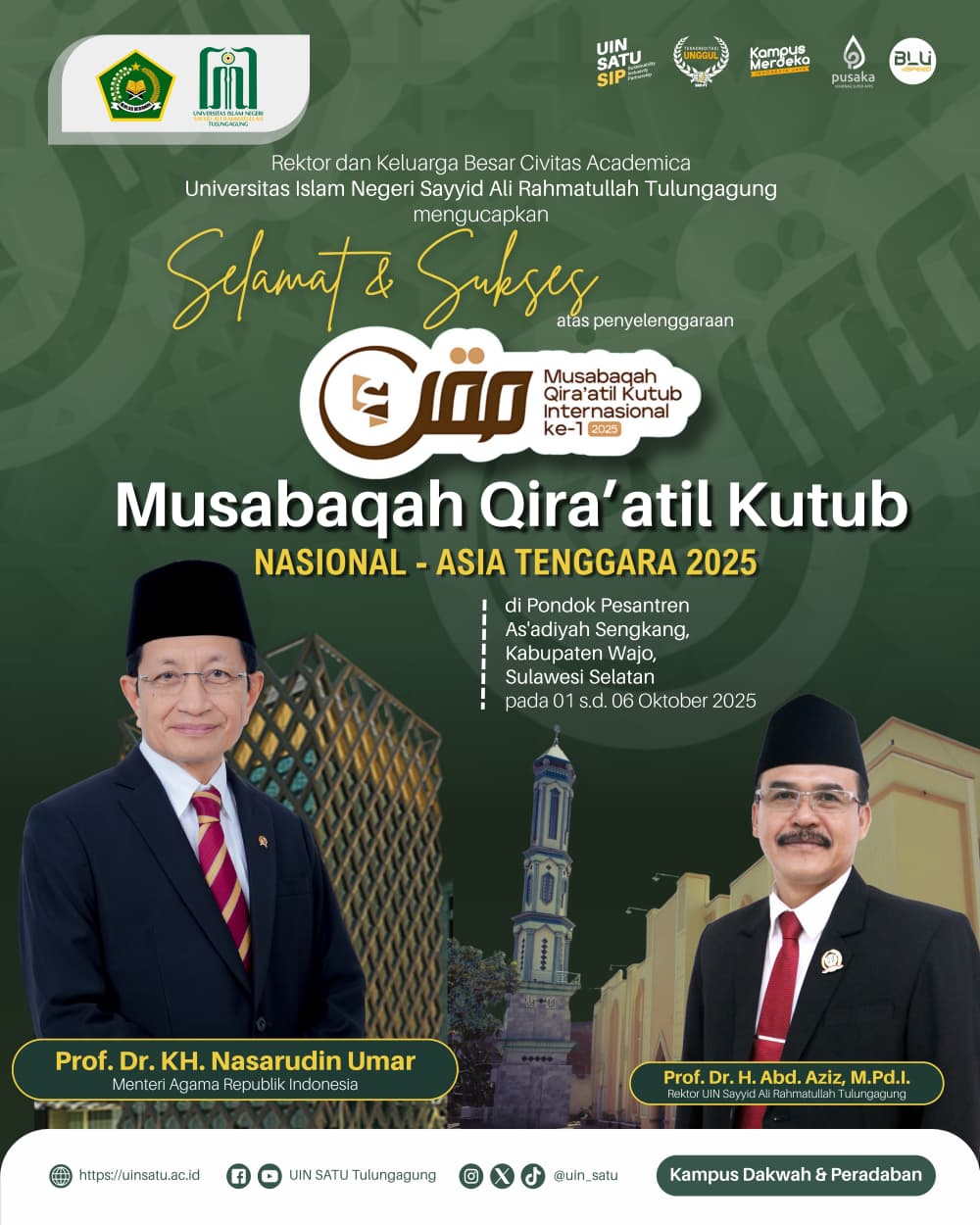 Selamat dan Sukses atas Penyelenggaraan Musabaqah Qira’atil Kutub Nasional – Asia Tenggara 2025
