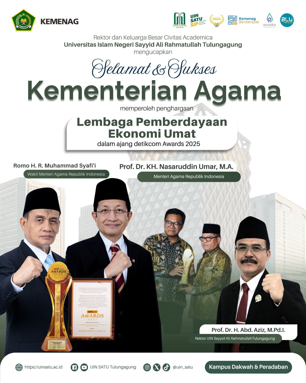 Kementerian Agama – Penghargaan Lembaga Pemberdayaan Ekonomi Umat – detikcom Awards 2025