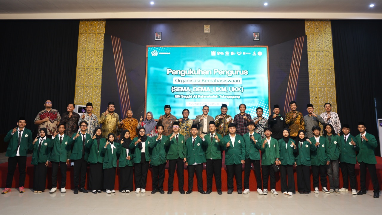 UIN SATU Tulungagung Resmi Kukuhkan Pengurus Ormawa 2026, Rektor Dorong Mahasiswa Terus Berkarya