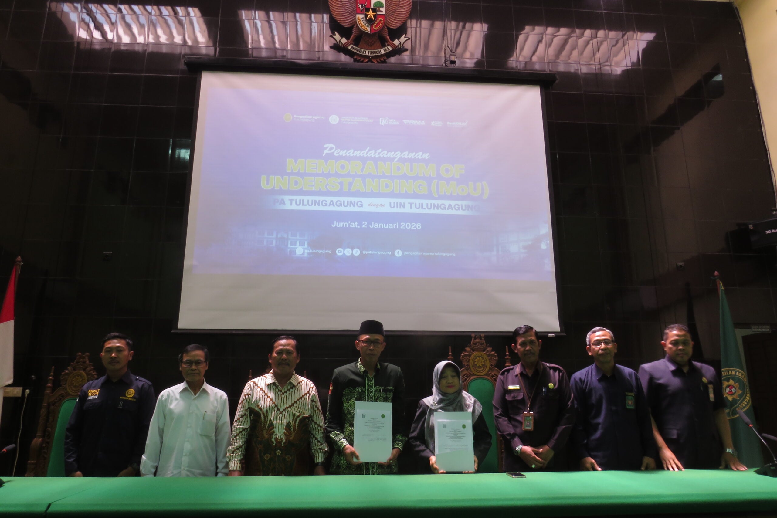 UIN SATU Tulungagung dan Pengadilan Agama Tulungagung Perkuat Sinergi melalui MoU dan Kontrak Kerja Posbakum