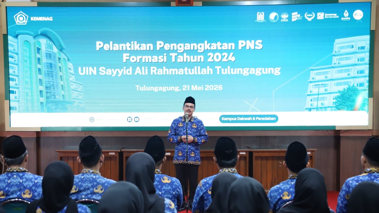 UIN SATU Kukuhkan 34 PNS Formasi 2024, Rektor Tekankan Integritas, Akhlak, dan Semangat Pengabdian 1 20250621 Pelantikan PNS Formasi 2024