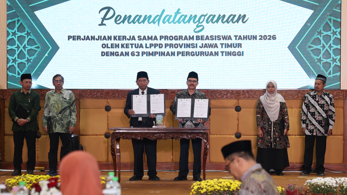 UIN SATU Tandatangani PKS Beasiswa LPPD Pemprov Jatim 2026, Terima Kuota 15 Mahasiswa Doktor