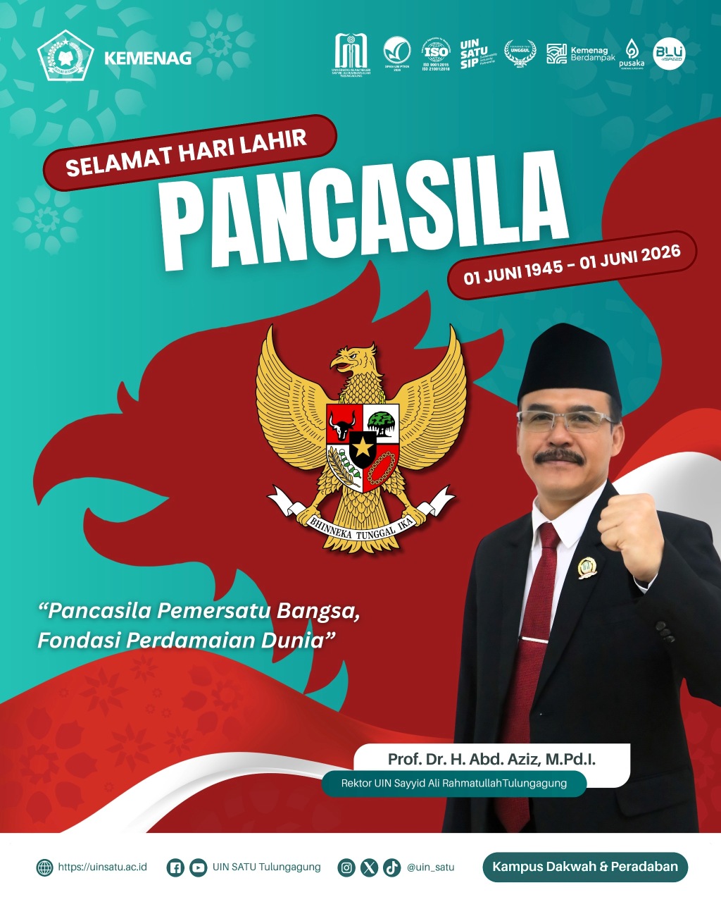 Selamat Hari Lahir Pancasila 1 Juni 2026