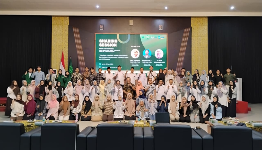 Sharing Session Dosen dan Mahasiswa dengan Pelatihan Penulisan Artikel Ilmiah dalam Peningkatan Kemampuan Publikasi Dosen dan Mahasiswa Jurusan Ilmu Keguruan