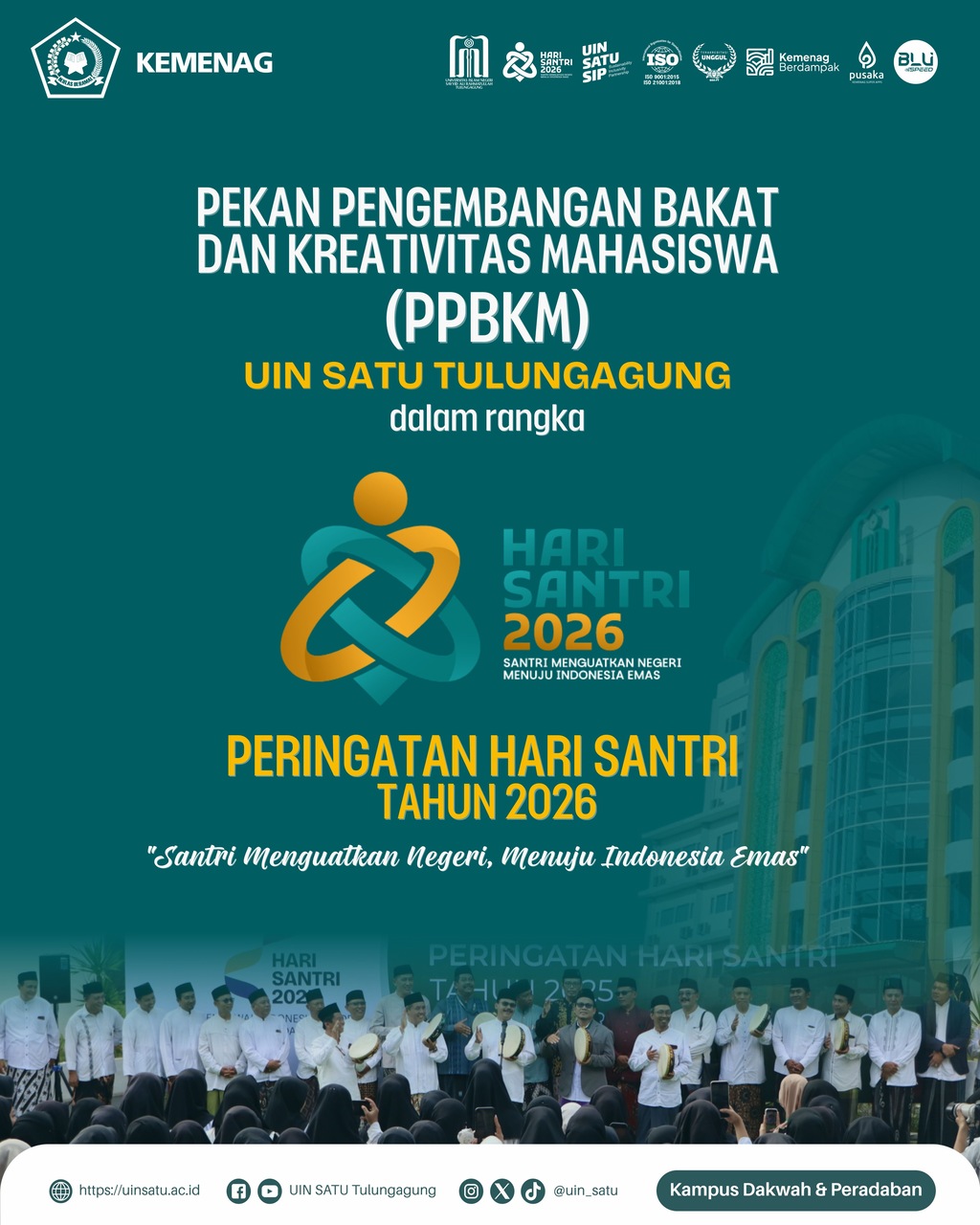 Pengumuman Perlombaan Pekan Pengembangan Bakat dan Kreativitas Mahasiswa dalam rangka Peringatan Hari Santri Tahun 2026 1 PPBKM Hari Santri 2026